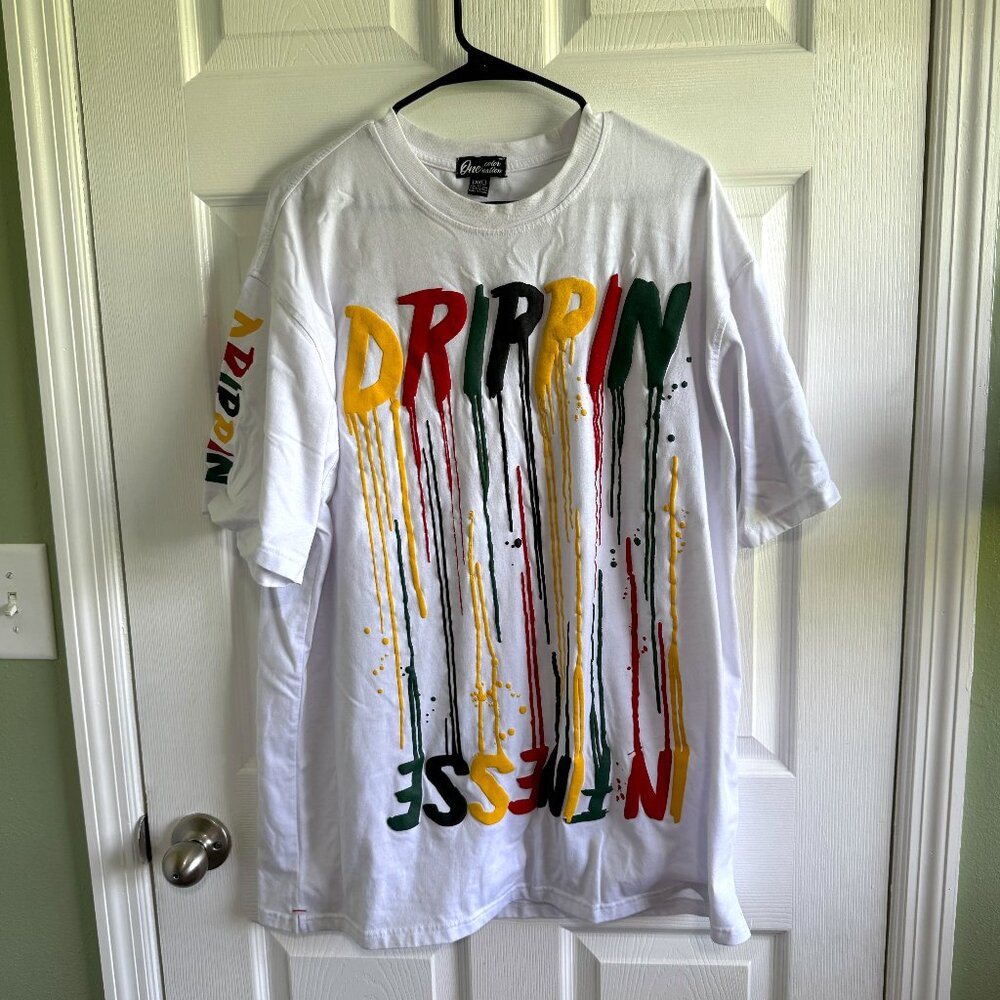 One Color Nation Drippin in Finesse 3XL Men's Short Sleeve Tee Shirt